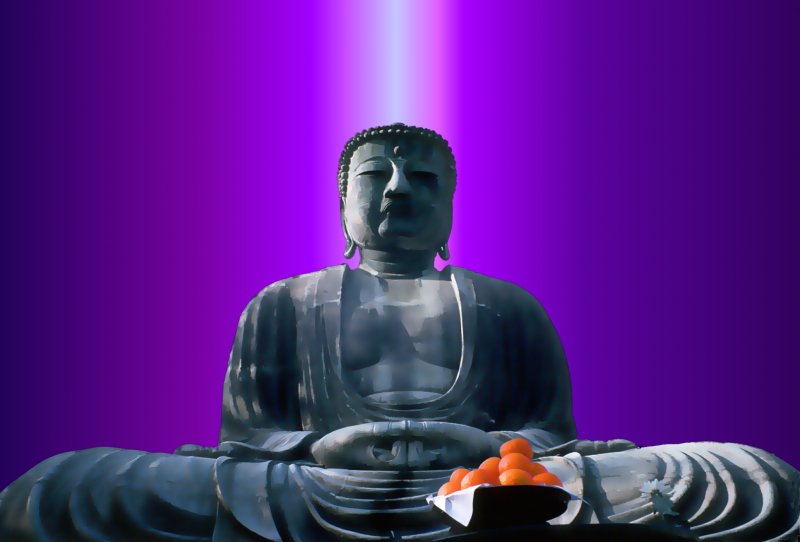 Purple Buddha - by Tony Karp